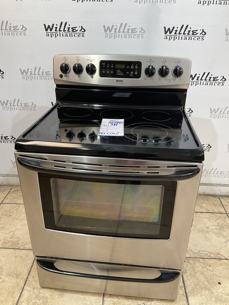 Kenmore Used Electric Stove 220volts (40/50 AMP) 30inches {no cord} (Stainless steel) 
