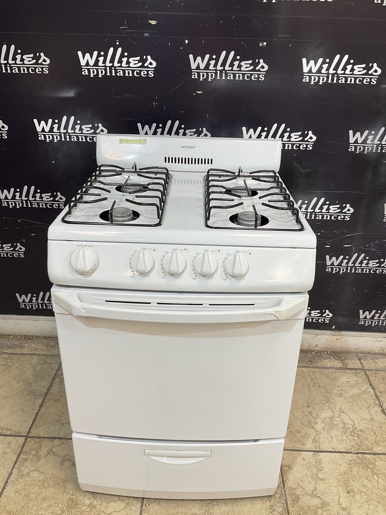 Hotpoint Used Gas Propane Stove 24inches (White)