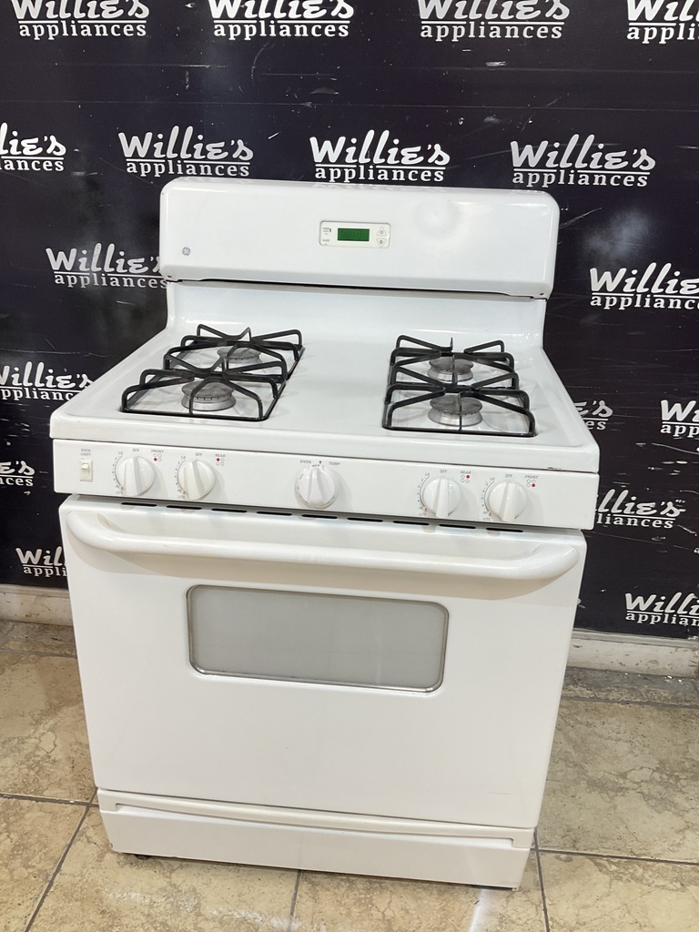 Ge Used Natural Gas Stove 30inches (White) 