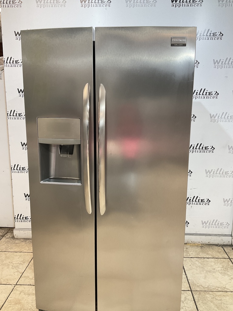 Frigidaire Used Refrigerator Counter Depth Side by Side 36x70 (Stainless Steel) 