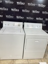 Kenmore Used Electric Set Washer/Dryer 220volts (30 AMP) 27inches {no cord} (White) 