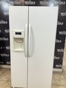 Ge Used Refrigerator Side by Side 34x67 1/2” (White) 