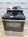 Ge Used Electric Stove 220volts (40/50 AMP) 30inches {4 prong} (Stainless steel) 