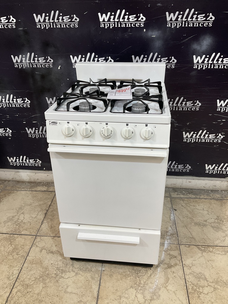 Estate Used Natural Gas Stove 20inches (White)