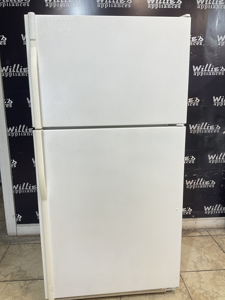 Kenmore Used Refrigerator Top and Bottom 33x66 1/2” (White) 