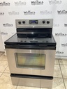 Whirlpool Used Electric Stove 220volts (40/50 AMP) 30inches {no cord} (Stainless Steel) 