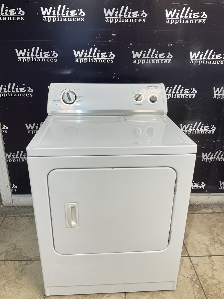 Whirlpool Used Electric Dryer 220volts (30 AMP) 29inches {4 prong} (White) 