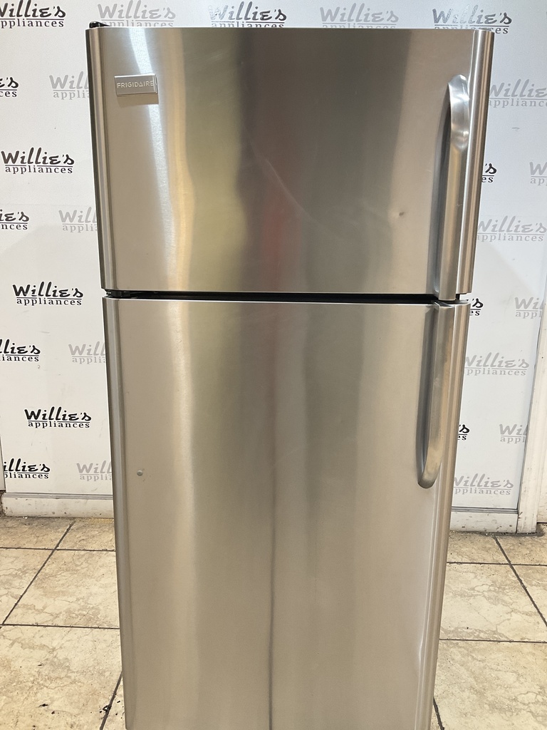 Frigidaire Used Refrigerator Top and Bottom 30x66 (Stainless Steel) 