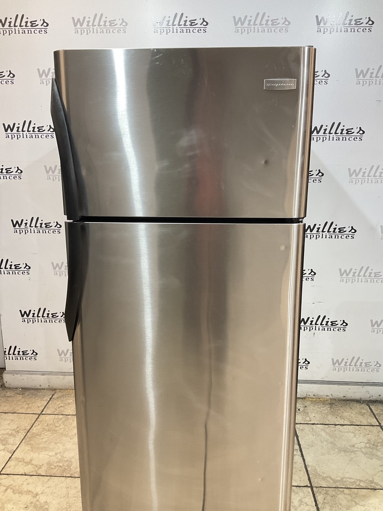 Frigidaire Used Refrigerator Top and Bottom 30 1/2” x 65 1/2” (Stainless Steel) 