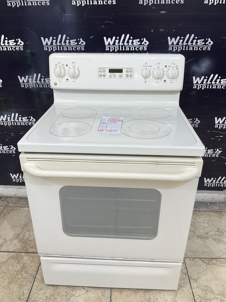 Ge Used Electric Stove 220volts (40/50 AMP) 30inches {no cord} (Bisque) 