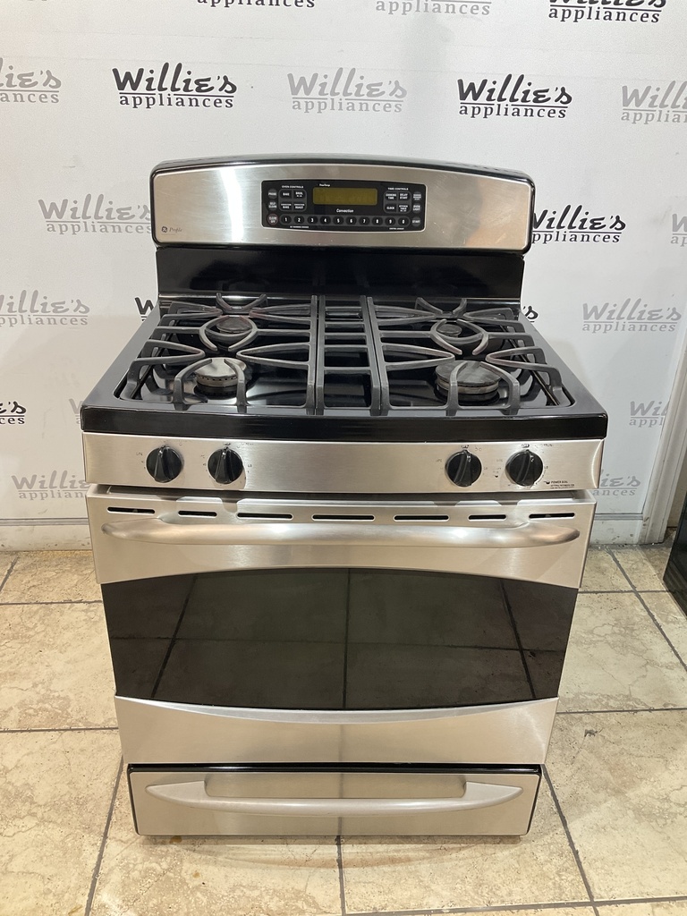 Ge Used Natural Gas Stove 30inches (Stainless Steel) 