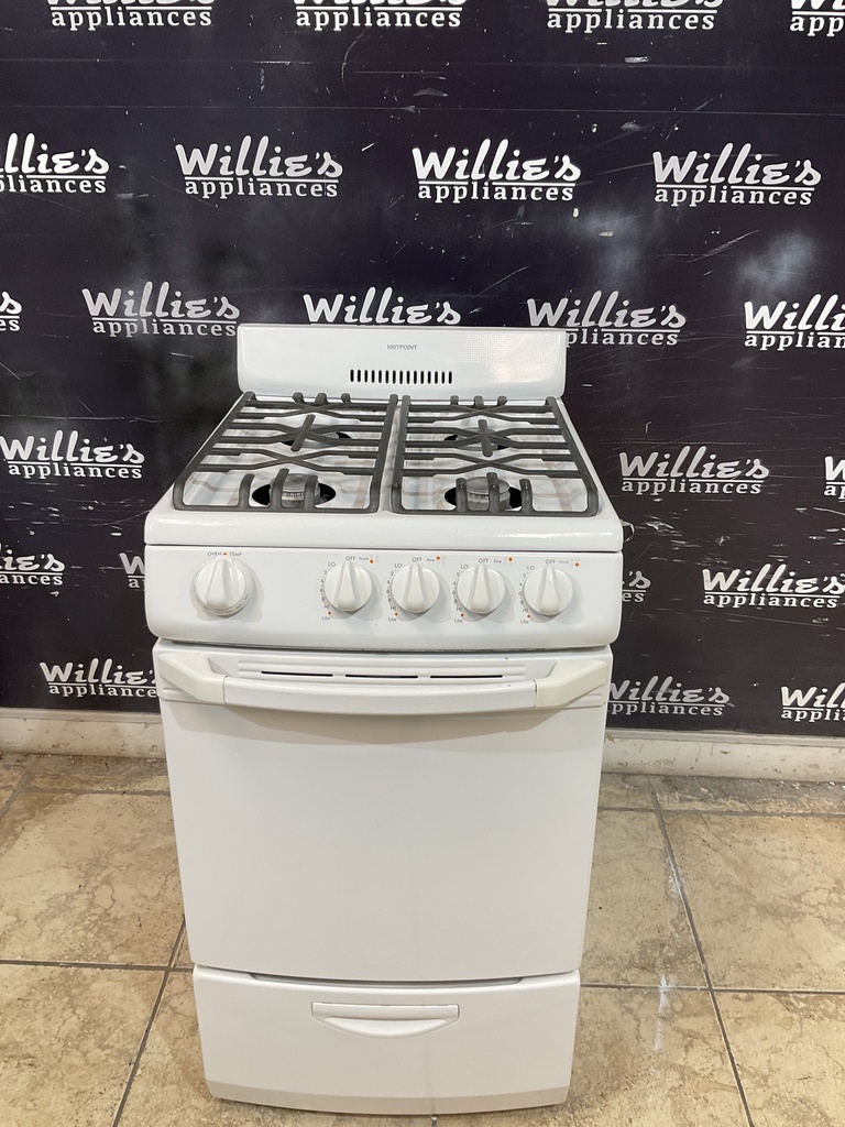 Hotpoint Used Natural Gas Stove 20inches (White)