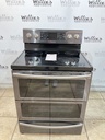 Samsung Used Electric Stove 220volts (40/50 AMP) 30inches {no cord} (Black Stainless) 