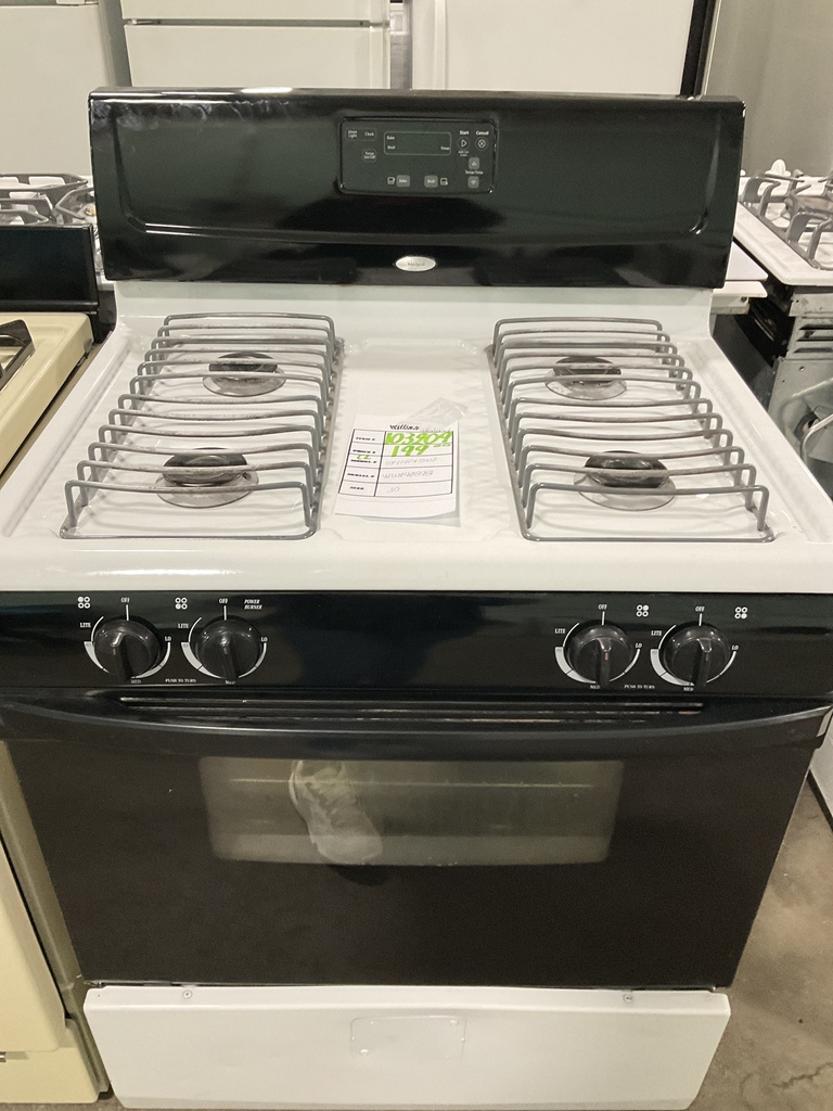 Whirlpool Used Natural Gas Stove 30inches (White/Black)