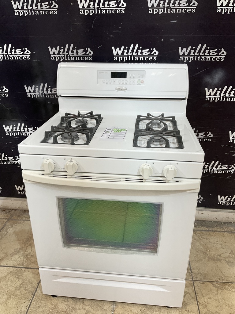 Whirlpool Used Natural Gas Stove 30inches (White) 