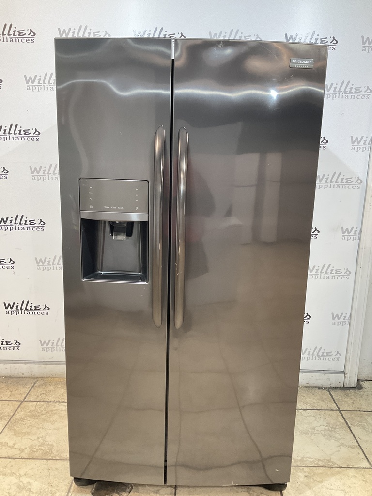 Whirlpool Used Refrigerator Counter Depth Side by Side 36x70 (Black Stainless Steel) 