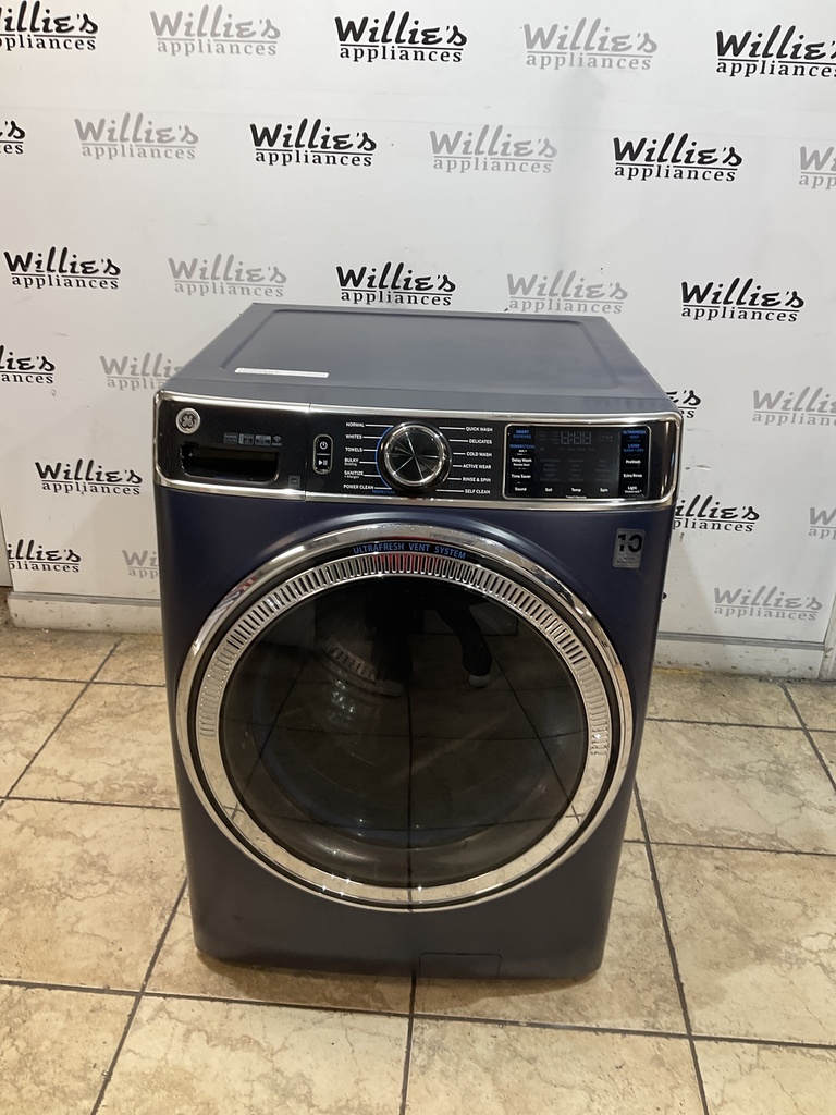 Ge Used Washer Front-load 28 1/2” (Sapphire Blue)