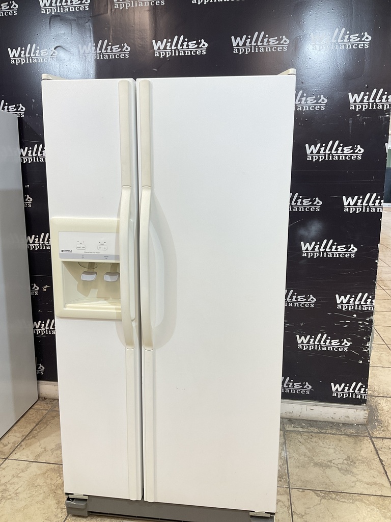Kenmore Used Refrigerator Side by Side 32 1/2” x 66 1/2” 