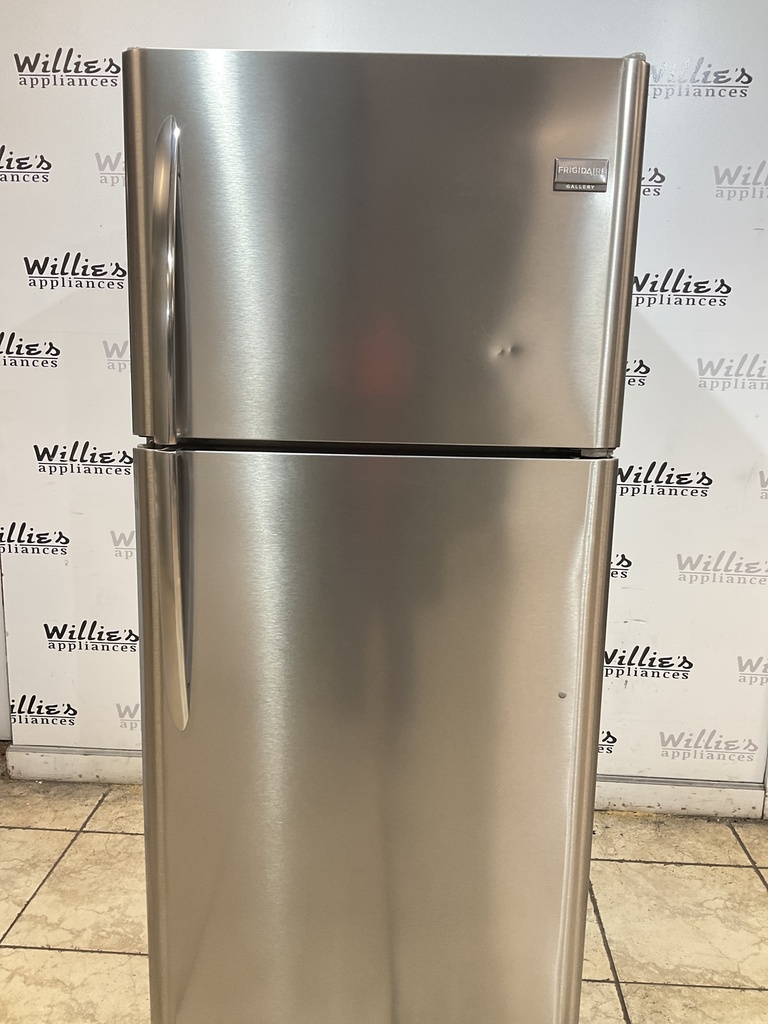 Frigidaire Used Refrigerator Top and Bottom 30x68 1/2” (Stainless Steel) 
