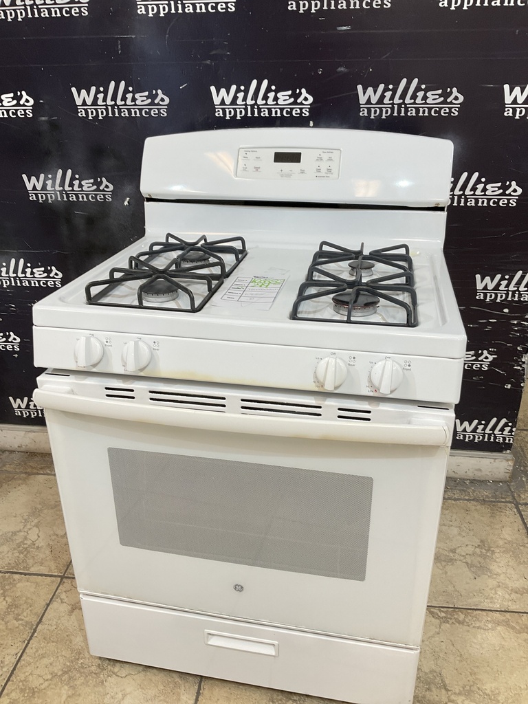 Ge Used Natural Gas Stove 30inches (White) 