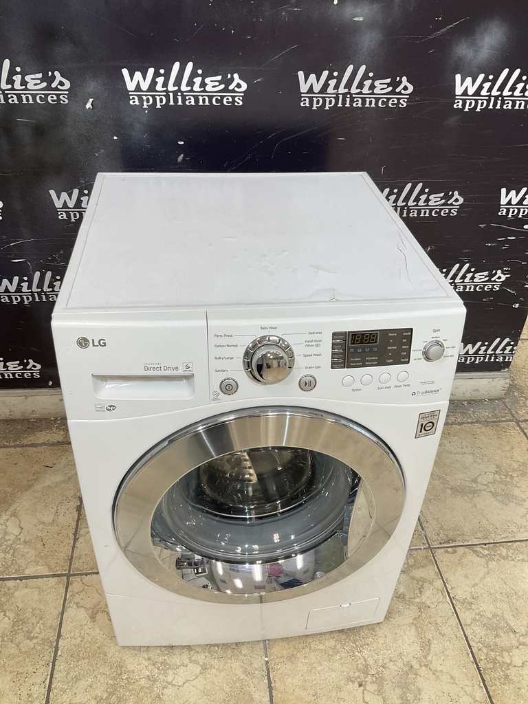 Lg Used Washer Front-load 23 1/2” (White) 