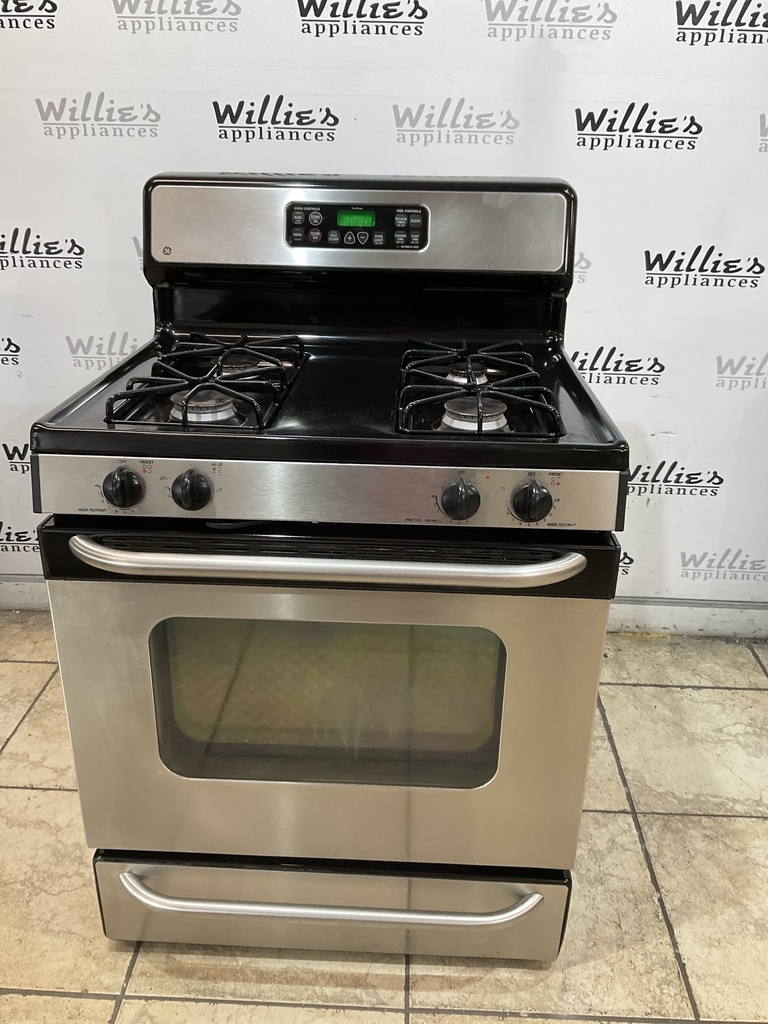 Ge Used Natural Gas Stove 30inches (Stainless Steel) 