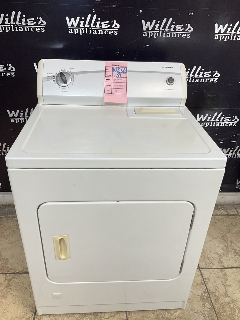 Kenmore Used Natural Gas Dryer 29inches (White) 