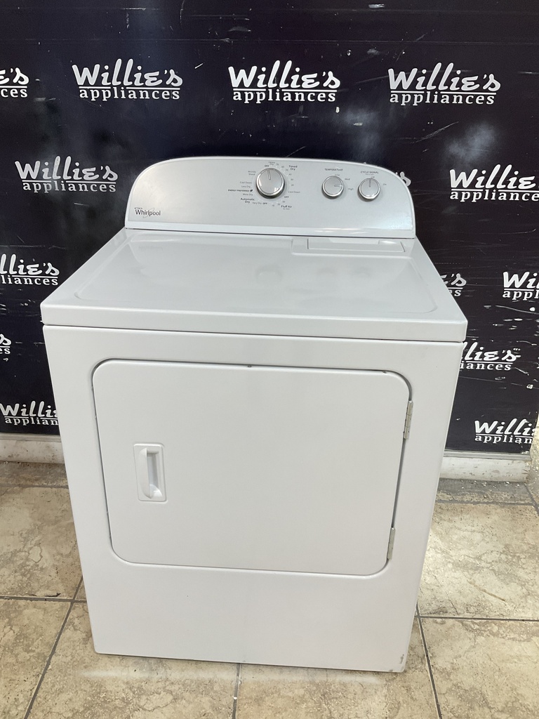 Whirlpool Used Electric Dryer 220volts (30 AMP) 29inches {no cord} (White) 