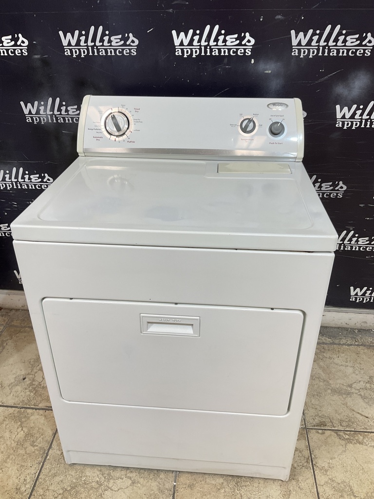 Whirlpool Used Electric Dryer 220volts (30 AMP) 29inches {4 prong} (White) 