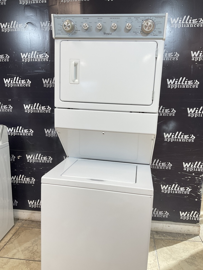 Whirlpool Used Natural Gas Unit Stackable 27x72 1/2” (White) 