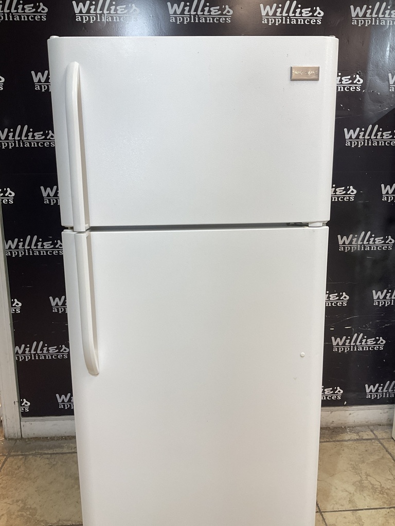 Frigidaire Used Refrigerator Top and Bottom 30x65 1/2” (White) 