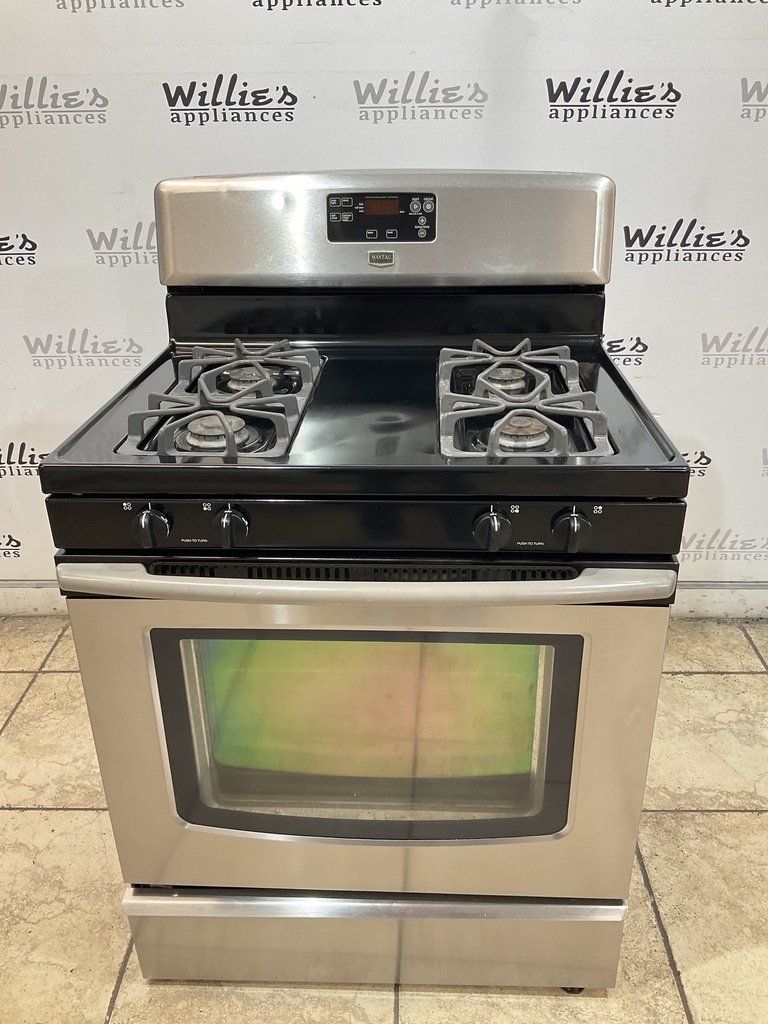 Maytag Used Natural Gas Stove 30inches (Stainless Steel) 