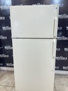 Ge Used Refrigerator Top and Bottom 28x61 1/2” (Bisque) 