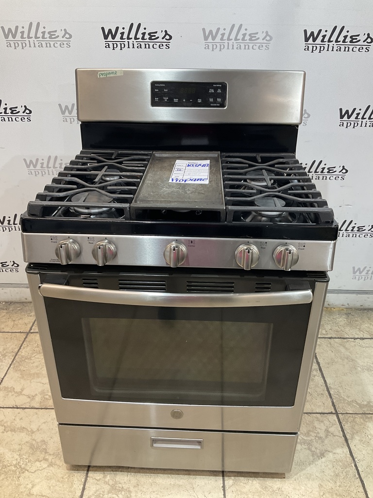 Ge Used Gas Propane Stove 30inches (Stainless Steel) 
