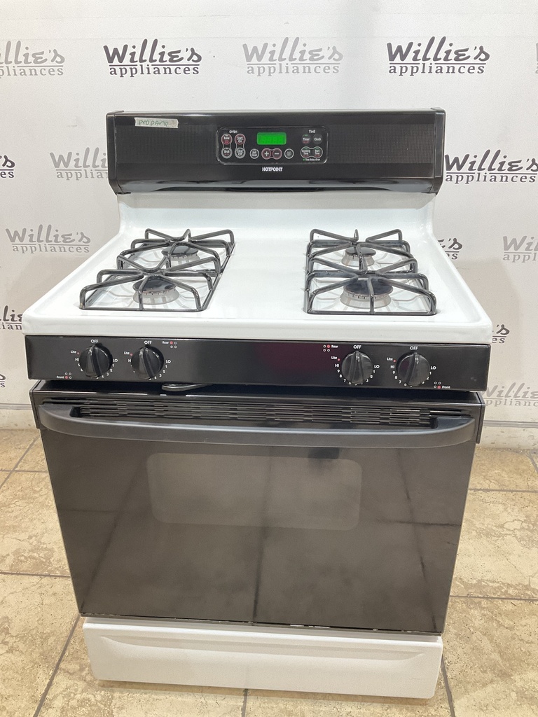 Hotpoint Used Gas Propane Stove 30inches (White/Black) 