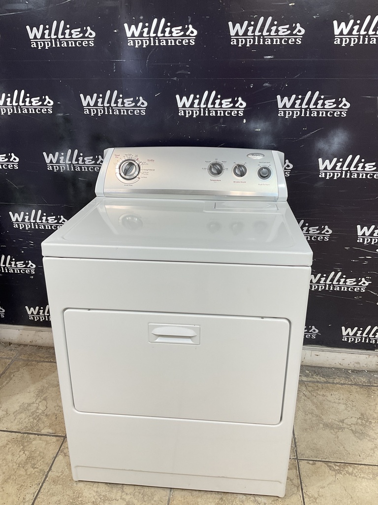 Whirlpool Used Electric Dryer 220volts (30 AMP) 29inches {3 prong} (White) 
