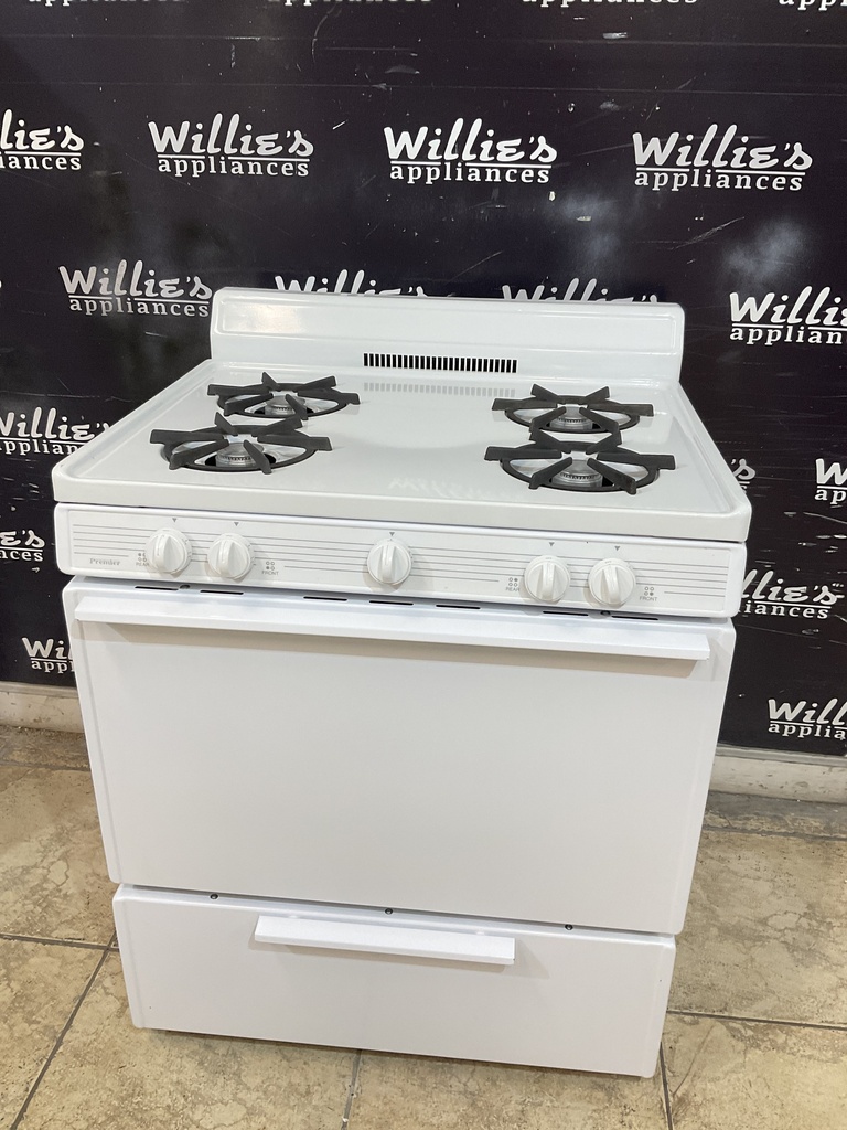 Premier Used Natural Gas Stove 30inches (White) 