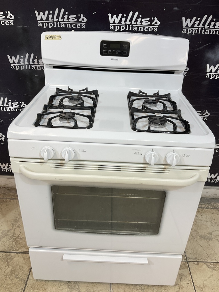 Kenmore Used Gas Propane Stove 30inches (White) 