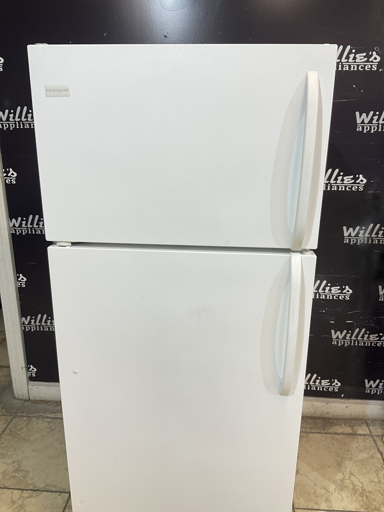 Frigidaire Used Refrigerator Top and Bottom 28x64 1/2” (White) 