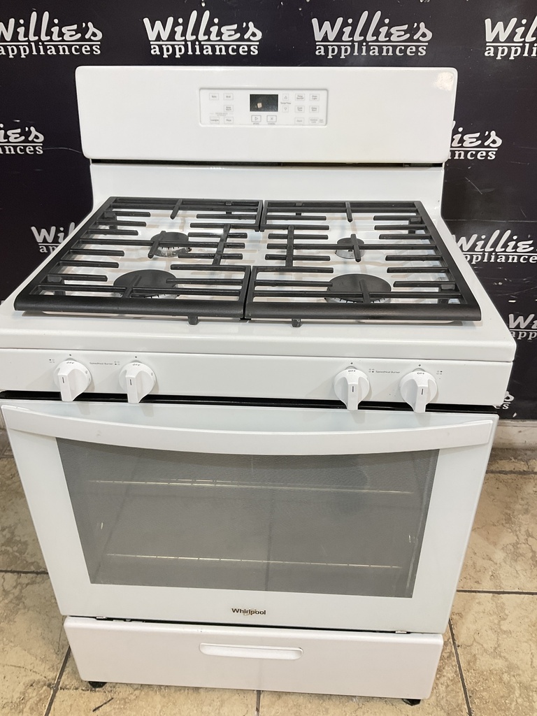 Whirlpool Used Natural Gas Stove 30inches (White) 