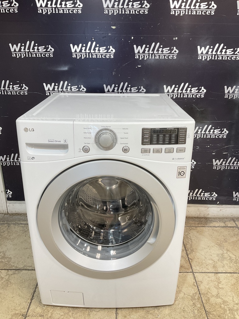 Lg Used Washer front-load 27inches (White). 