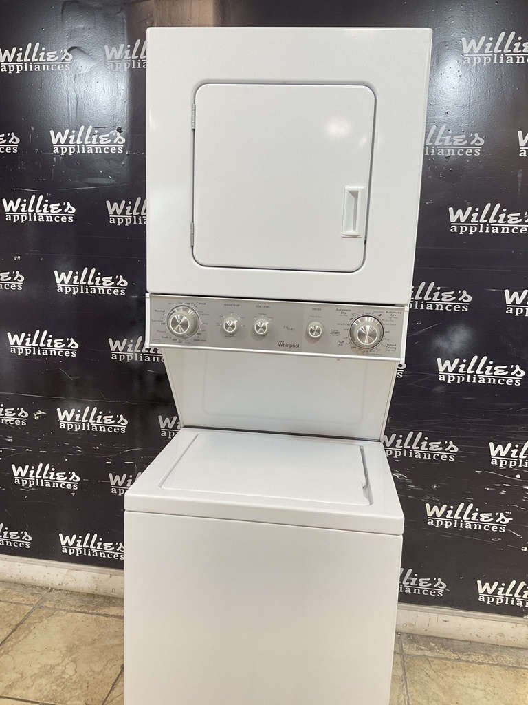 Whirlpool Used Electric Unit Stackable 220volts (30 AMP) 24x71 1/2” {no cord} (White) 