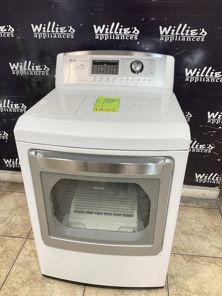 Lg Used Electric Dryer 220volts (30 AMP) 27inches {4 prong} (White) 