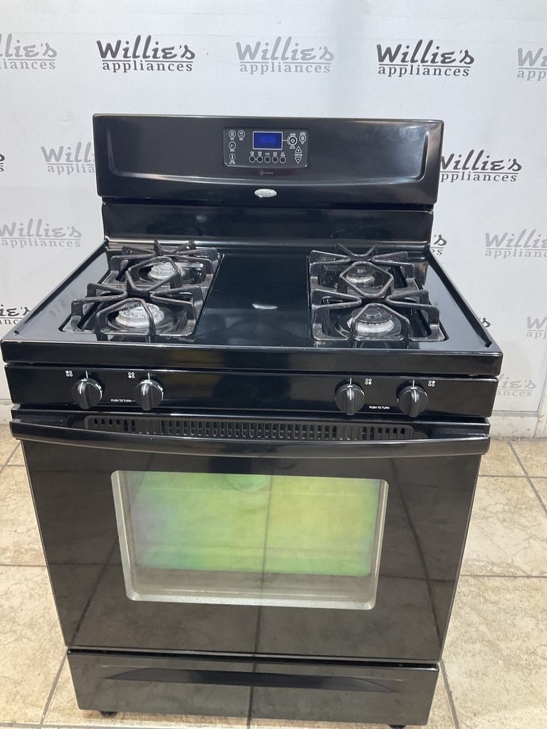 Whirlpool Used Natural Gas Stove 30inches (Black) 
