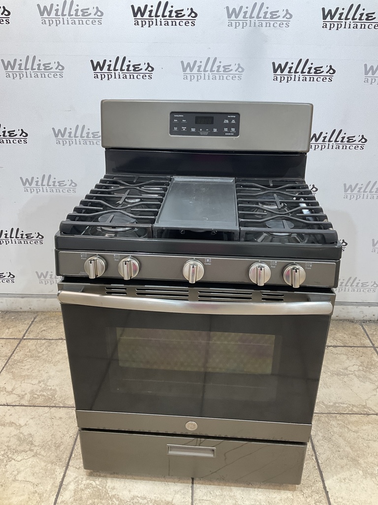 Ge Used Natural Gas Stove 30inches (Stainless Steel) 