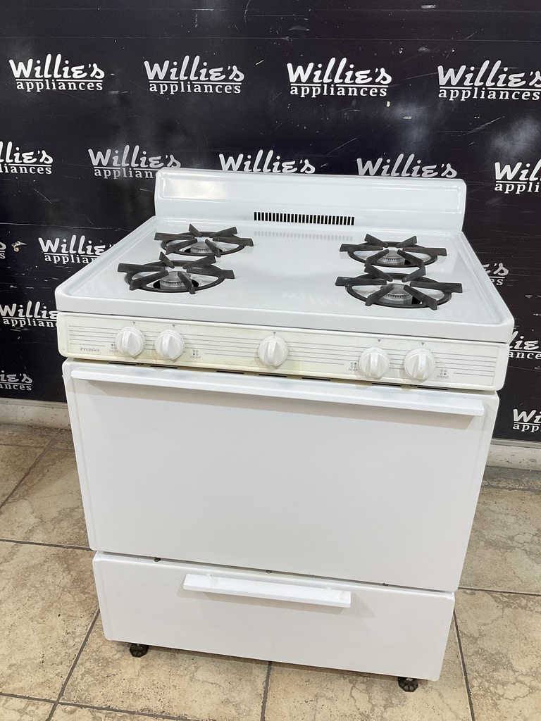 Premier Used Natural Gas Stove 30inches (White) 