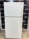 Whirlpool Used Refrigerator Top and Bottom 30x66 (white) 