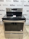 Whirlpool Used Electric Stove 220volts (40/50 AMP) 30inches {no cord} (Stainless Steel) 