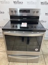 Whirlpool Used Electric Stove 220volts (40/50 AMP) 30inches {no cord} (Stainless Steel) 