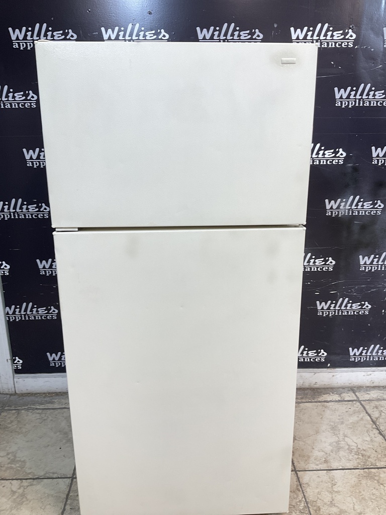 Kenmore Used Refrigerator Top and Bottom 28”x61 1/2” (Bisque) 